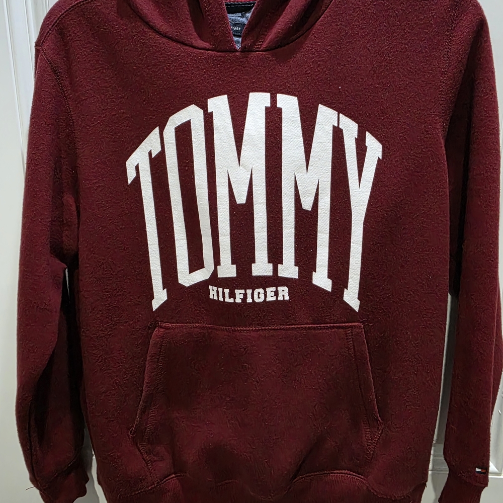 Tommy Hilfiger Boy's Burgundy Sweater L 12-14